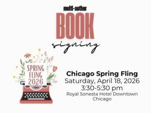 Multi-author book signing at Chicago Spring Fling, Saturday, April 18, 2026