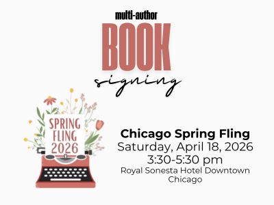 Multi-author book signing at Chicago Spring Fling, Saturday, April 18, 2026